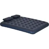 Northio Luftbett Doppel-Luftmatratze Mit Handpumpe & Kopfkissen, Blau, 203X152X22Cm