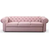 EURO-MEBLE ELEGANTES VALENTINO 3-SITZER-SOFA (Rosa - Kronos 27)