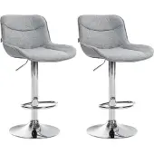 BellaFurn 2er-Set moderne Barhocker – stilvolle Hocker – ergonomischer Komfort