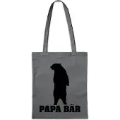Eric Helmar Müller Urban Backwoods Papa Bär, Stofftasche, Farbe: Grau