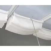 Canopia Polyester Sonnensegel Terrassenüberdachung Weiß 7er-Set 300x425 cm