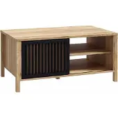 Furniture24 Couchtisch Jytana Cftt5161-M635 Kaffetisch 105X50X65Cm Mit Schiebetüren