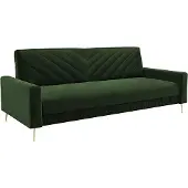 EURO-MEBLE GLAMI Schlafsofa Glamour Style Schlaffunktion (Gruen - Kronos 14)
