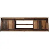 Furniture24 Kommode Granero mit 2 Schiebetüren Wohnzimmerschrank Wotan Eiche