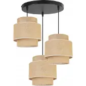 Light11 HOME Hängelampe, Deckenleuchter, Lampenschirm, Boho Juta