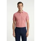 Tommy Hilfiger Poloshirt "1985 SLIM POLO", Herren, Gr. XL, camellia blush, Piqué, Obermaterial: 96% Baumwolle, 4% Elasthan, Shirts Poloshirt, Markenstickerei, aus Baumwoll-Piqué