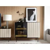 Yourhouse24 Kommode ORTA K-107 mit Beleuchtung, Kaschmir