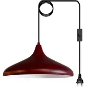 Bamyum Champion Burgund Steckbare Einzel Kronleuchter Pendelleuchte