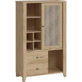 Wójcik Highboard Kommode Cestino 92,5x42x150cm Jackson Hickory Amadeus