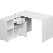 Dakar Eckschreibtisch Schreibtisch Diego 120x122x75cm beton weiß