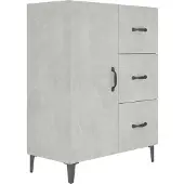 Syfax Sideboard Betongrau 69,5x34x90 cm Holzwerkstoff