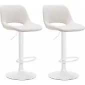 BellaFurn 2er-Set Barhocker – Stilvoll – Höhenverstellbar und um 360° drehbar