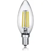 TRIO Kerze LED Lampe E14 4W ⌀3,5cm Klar warmweiss wie 35w