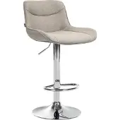 BellaFurn Verstellbarer Barhocker aus Stoff – Moderner Hocker – Ergonomischer Komfort