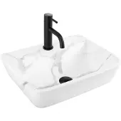 REA Aufsatzwaschbecken Altea Cloudy Square Grey