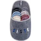 ONVAYA ABS Gästepantoffel, Hausschuhe "Gast" 6er Set, Antirutsch