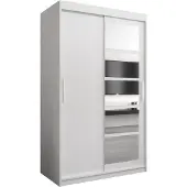 MEBLE KRYSPOL Kleiderschrank, Schiebetürenschrank Schlafzimmer, Schrank mit Spiegel ROMA 1 120 cm