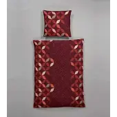 Hahn Textilien Hahn Microfaser Bettwäsche 155x220 cm + 80x80 cm Rot