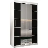 MEBLE KRYSPOL Kleiderschrank, Schiebetürenschrank Schlafzimmer, Schrank mit Spiegel VERONA 4 120 cm