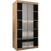 MEBLE KRYSPOL Kleiderschrank, Schiebetürenschrank Schlafzimmer, Schrank mit Spiegel VERONA 4 100 cm