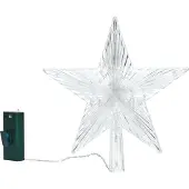 Northpoint LED Tannenbaumspitze mit Befestigungsclip und Timerfunktion 3000K Kunststoff bunt