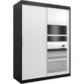 MEBLE KRYSPOL Kleiderschrank, Schiebetürenschrank Schlafzimmer, Schrank mit Spiegel ROMA 1 150 cm