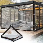OEM Dekzeil 2,5 x 4 m - transparent, wasserdicht, UV-beständig