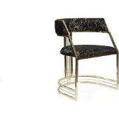 AEA Schwarzer Edelstahlstuhl Moderne Esszimmer Möbel Polsterstuhl Stühle