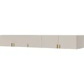 Mzm24 Aufsatz für Schrank Napoli 5D 250 Kaschmir (schwarzer oder goldener Griff)