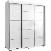 Mzm24 Schiebetürenschrank Como 3D 180 Weiß (Lacobel)