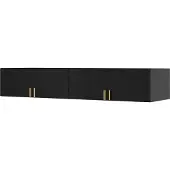 Mzm24 Aufsatz für Schrank Napoli 4D 200 Schwarz (schwarzer oder goldener Griff)