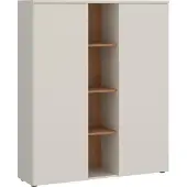 Wójcik Highboard Hamm Sideboard 116x40x144cm kashmir Eiche Karamell 2-türig (18852)