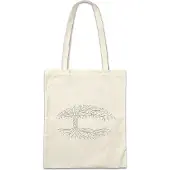 Eric Helmar Müller Urban Backwoods Oval Yggdrasil, Stofftasche, Farbe: Beige