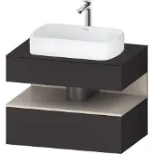 Duravit Waschtischunterschrank Qatego 80x55x60cm, T m/Gr m, Pl, 1 Schubkast.