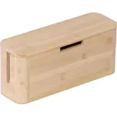 Northix Kabelbox aus Bambus mit Magnetdeckel - Organisieren & Schützen