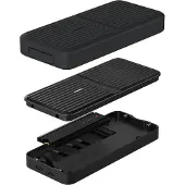 Hyper HD2500GL, SSD-Gehäuse, M.2, M.2, PCI Express 4.0, PCI Express 3.0, 80 Gbit/s, USB Anschluss, Schwarz