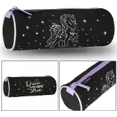 Sarcia.eu Einhorn holografisches schwarzes Federmäppchen, Reißverschluss 22x8x8cm