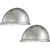 Konstsmide 2 Stk Wandleuchte Downlight TORINO galvanisiert, Beleuchtung außen