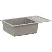 Syfax Waschbecken Grau 780 x 500 mm 80% Quarz und 20% Harz