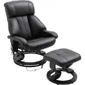 HOMCOM Massagesessel mit Fußhocker, Relaxsessel, Elektrischer Fernsehsessel