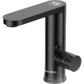 OEM Warmwasserbereiter, 2-in-1-Waschtischarmatur, Durchlauferhitzer, Matte Schwarz, EU