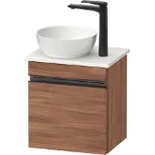 Duravit Konsolen-Waschtischunterschrank wandhängend Sivida 40x44x32,5cm, Tür, Gr. sw, li, Nussb Nat