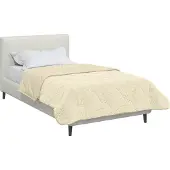 vidaXL Winterbettdecke 140 x 220 cm Winter Creme Atmungsaktiv