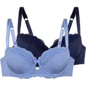 Dorina Bügel-BH "Celine" 2er Pack, mit Spitzendetails, verstellbare Träger
