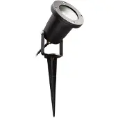 Heitronic Gartenstrahler "Dalian", grau (anthrazit), H:28,5cm Ø:10cm, Leuchten, Gartenstrahler, Bodenleuchte, Spießleuchte, mit Erdspieß und Zuleitung mit Stecker