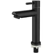 OEM Kaltwasserhahn für Gäste-WC - Kaltwasserhahn - 304 Edelstahl - Schwarz