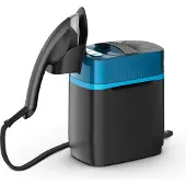 Tefal Dampfbürste "UT2020 Cube", schwarz (schwarz, blau), B:28,5cm H:31cm T:39,2cm, Bügeleisen, desinfizieren,vertikales Dampfreinigen, Dampfmenge bis zu 90 g/min, Dampfbürste