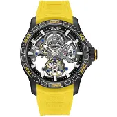 Police PEWGR0097805 Herrenuhr Automatik Spirit Gelb