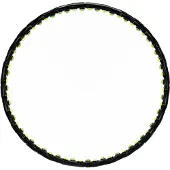 Springos ACTIGET Hula-Hoop Reifen 88 cm – mit Massage-Noppen, zusammenklappbar, Schwarz-Grün