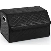 Northix Faltbarer Kofferraum-Organizer (35 l) mit Deckel und Trennwand